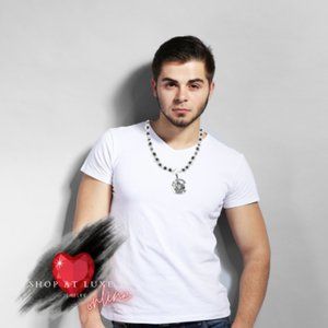 Mens St. Christopher Medallion Necklace